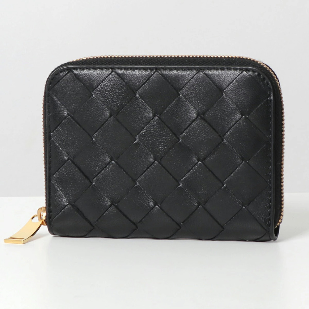 BOTTEGA VENETA coin case Wallet Intrecciato Leather Purse Card Wallet